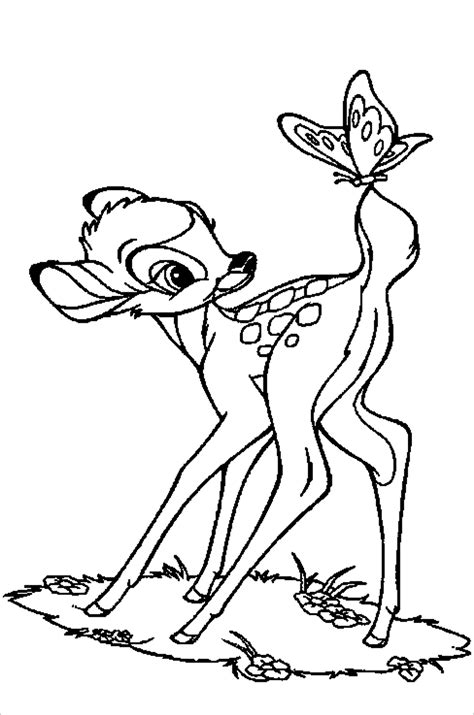 Baby Deer Coloring Page for Kids - ColoringBay