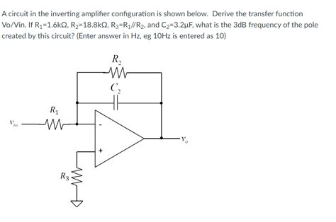 Image result for Inverting Amplifier Transfer Function