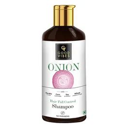 Buy Good Vibes Onion Hair Fall Shampoo, 300 ml | 19 Minutes Delivery ...