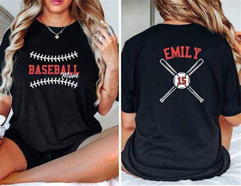 Custom Baseball Team Shirt: Personalized Name & Number Tee - Etsy ...