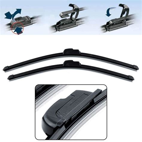 Oshotto Premium Wiper Blade Assembly for All Cars Size 18" / 18" (Set ...