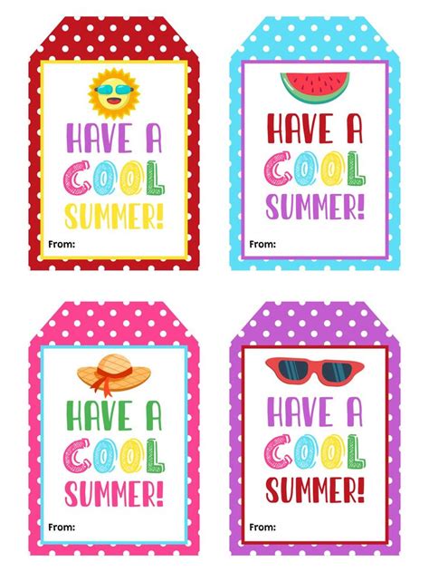 Summer Tag - 10 Free PDF Printables | Printablee | Free printable gift ...