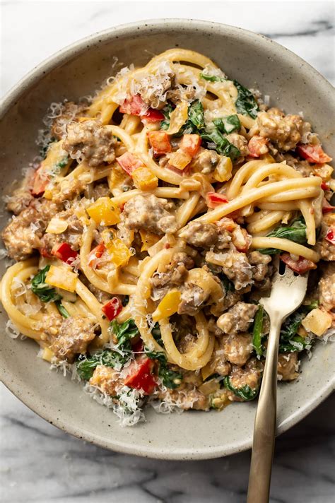 Italian Sausage And Peppers Pasta