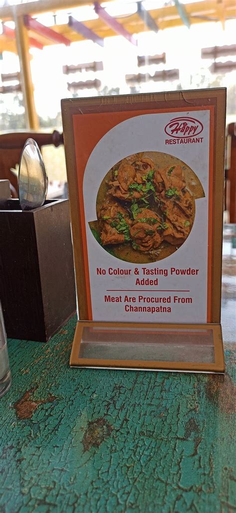 Menu at Happy Restaurant, Bhavikere