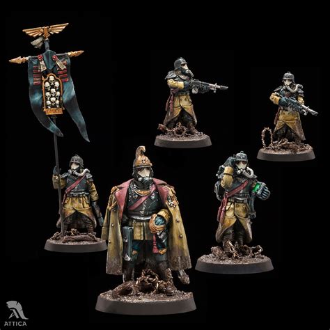Death Korps of Krieg Command HQ Squad Painted Wargaming Figure Art Quality