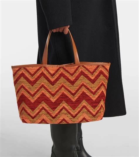 Missoni Zigzag Medium canvas tote bag Missoni