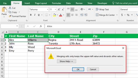 Image result for Different Types Columns Error Excel When Merging