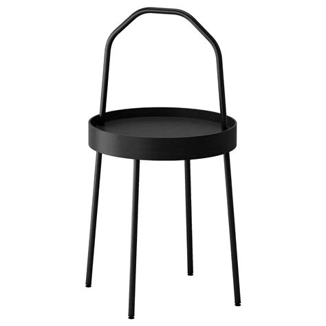 Ikea BURVIK Black Side Table, 38 cm (15 ") : Amazon.in: Home & Kitchen