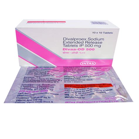 Divaa OD 500mg Tablet 10's Price, Uses, Side Effects, Composition ...