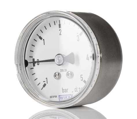 14051965 WIKA | WIKA G 1/4 Analogue Pressure Gauge 600bar Back Entry ...