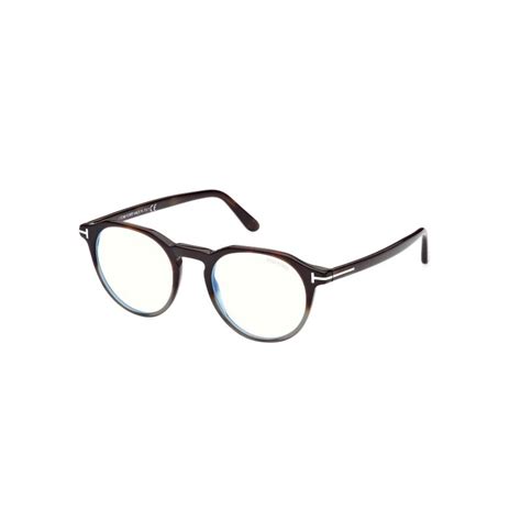Buy Tom Ford Eyewear Men Brown Full Rim Eyeglass Frame - FT5833-B 49 ...