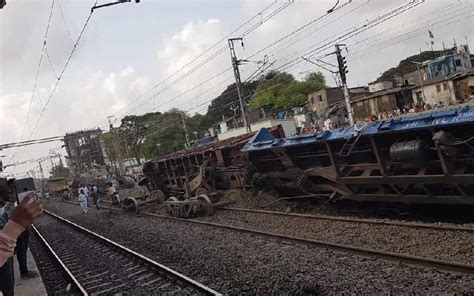 Goods train derailment near Mumbai: Train operations affected ...