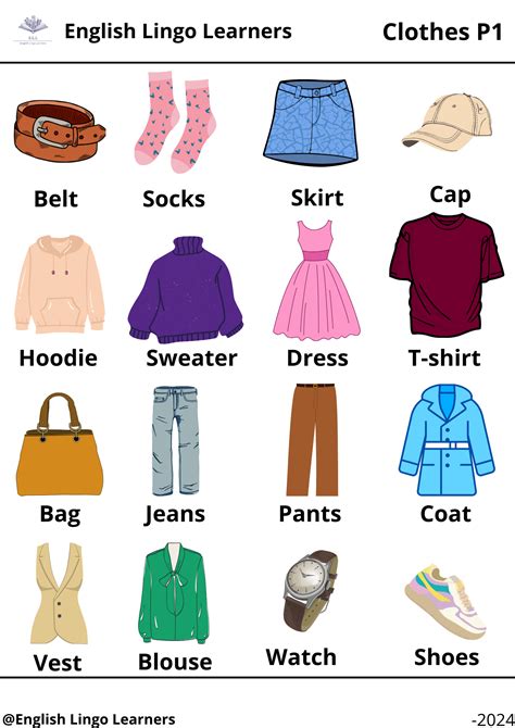 Pin de Jin Jin en Inglés | La ropa en ingles, Accesorios en ingles ...