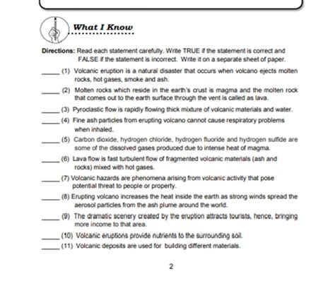 Read each statement carefully. Write TRUE if the statement is correct ...