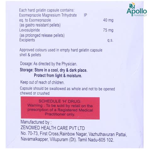 ZOLGASL CAPSULE Price, Uses, Side Effects, Composition - Apollo Pharmacy