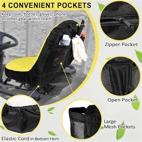 LAIKOU Riding Lawn Mower Cushioned Seat Cover Compatible India | Ubuy