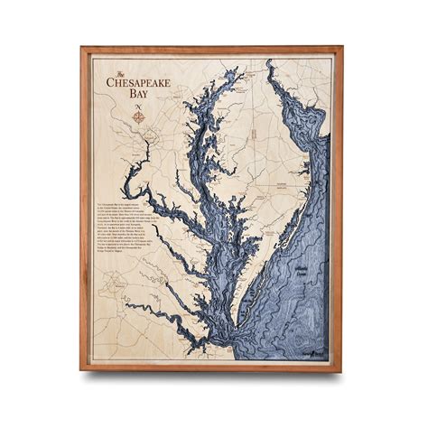 Chesapeake Bay Maps Wall