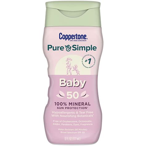 Snapklik.com : Pure And Simple Baby Sunscreen SPF 50 Lotion, Zinc Oxide ...