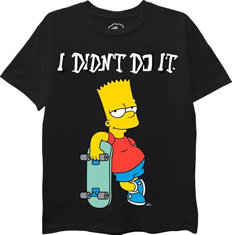 Boys Bart Simpson Short Sleeve Crewneck T-Shirt - Little and Big Boys ...