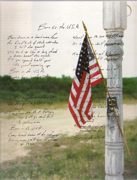 Image result for Springsteen American Flag