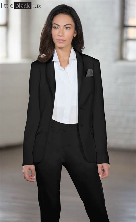 Women's Black Tuxedo / Ladytux. Shawl Collar, slim fit, belt loops ...