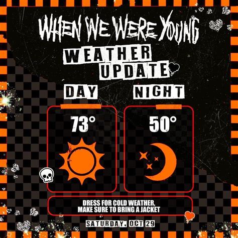 October 29 Weather- Plan Accordingly : r/WhenWeWereYoungFest