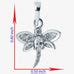 Silver Dragonfly Pendant Embellished With Swarovski Zirconia caratcafe ...