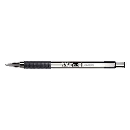 Zebra Pen Retractable Ballpoint Pen, Medium 1.0 mm, Black 27211 | Zoro