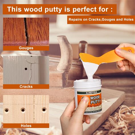 Snapklik.com : Wood Filler - 28.22 Ounce Wood Putty, White Wood Filler ...