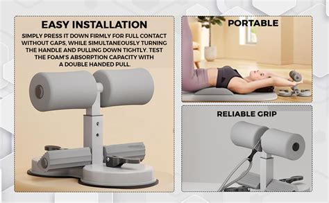Buy Proberos® Sit Up Equipment with Double Suction Cups, Adjustable ...