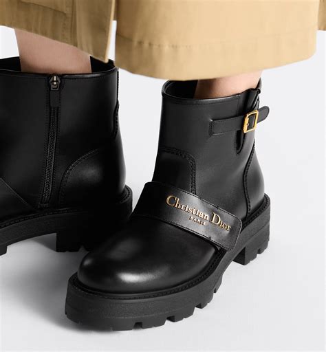 D-Quest Ankle Boot Black Calfskin | DIOR