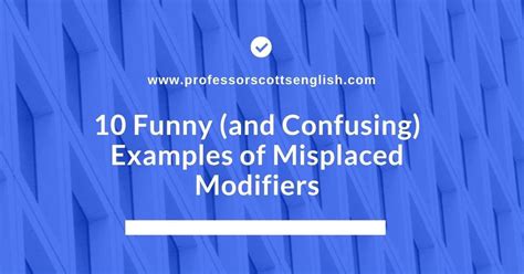 Image result for Misplaced Modifier Animals. Examples