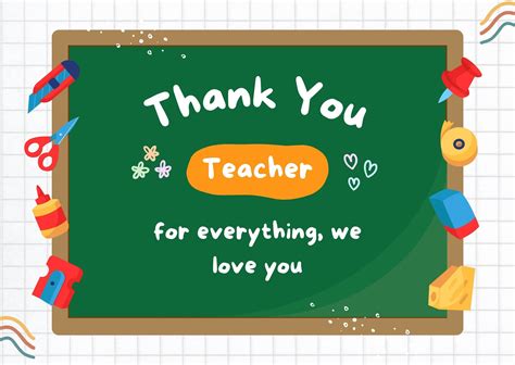 Thank You Quotes For Teachers As A Card