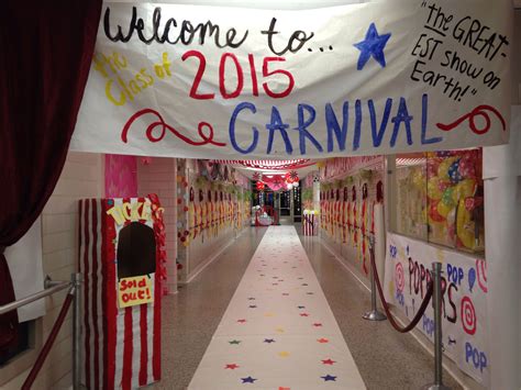 Homecoming week hallway decorations. Carnival circus theme ...