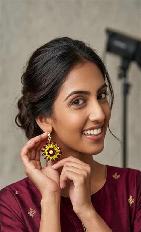 Designers Collection Handmade Eco-friendly Lightweight Paper Earring ...
