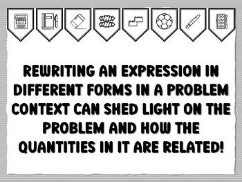 REWRITING AN EXPRESSION IN DIFFERENT FORMS IN A PROBLEM CONTEXT CAN ...
