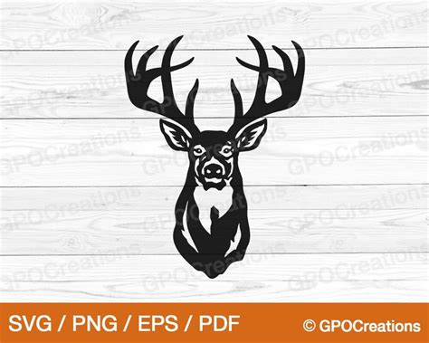 Buy Deer SVG Deer Head SVG Deer Hunting SVG Deer Hunting Online in ...