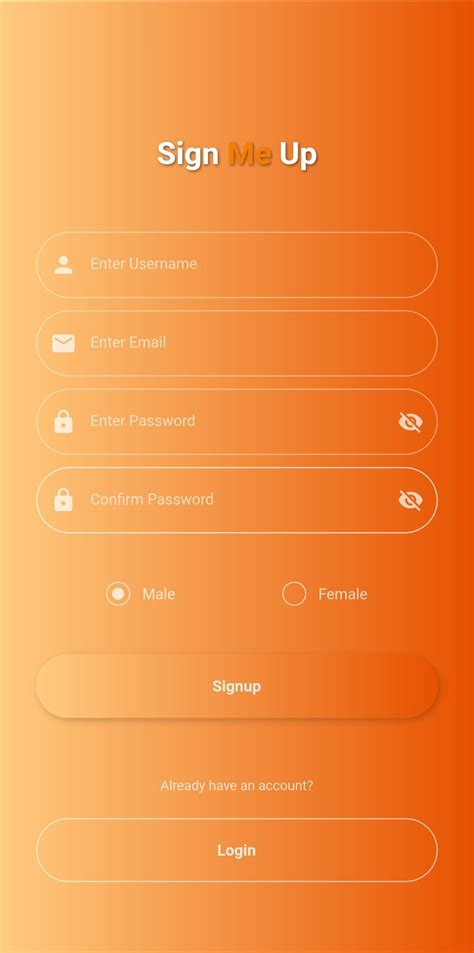 Flutter UI Design Form 的图像结果