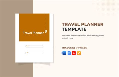 Editable Travel Planner Templates in Google Docs to Download
