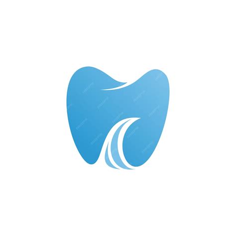 Premium Vector | Wave dental logo vector design template