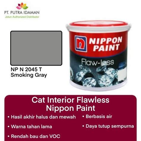 Jual CAT NIPPON PAINT FLAWLESS 20 LITER - SMOKING GRAY NP N 2045T ...