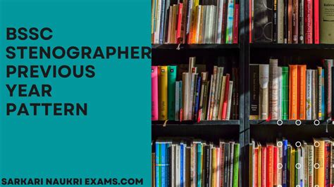 BSSC Stenographer Previous Year Paper | Exam Pattern PDF Download In ...
