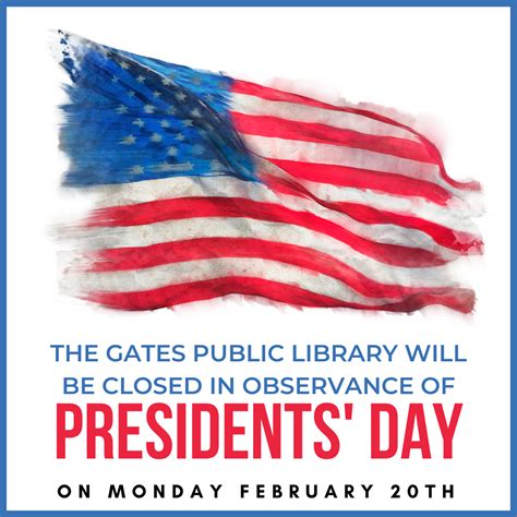 Closed for Presidents' Day 2023 - Gates Public Library