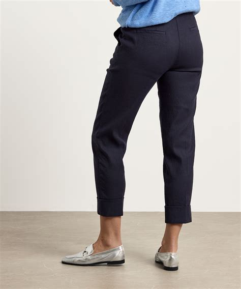 Cambio linnenmix pantalon Krystal in marine | BeOne