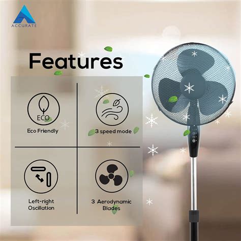 ACCURATE 16 Fan, Pedestal Stand High Performance India | Ubuy