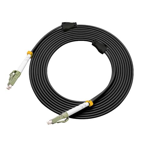 Jeirdus 150M LC to LC 10G OM2 Outdoor Armored Duplex 50/125 Fiber Optic ...