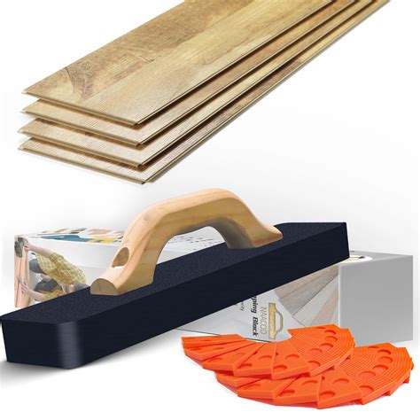 NAACOO Tapping Block, with 20pc Flooring Spacers, Laminate Flooring ...