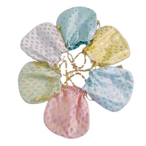 Pastel Colour Potli Bag | Wedding return Gift, Housewarming, Mehandi ...