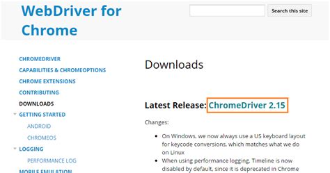 Image result for chrome webdriver python download