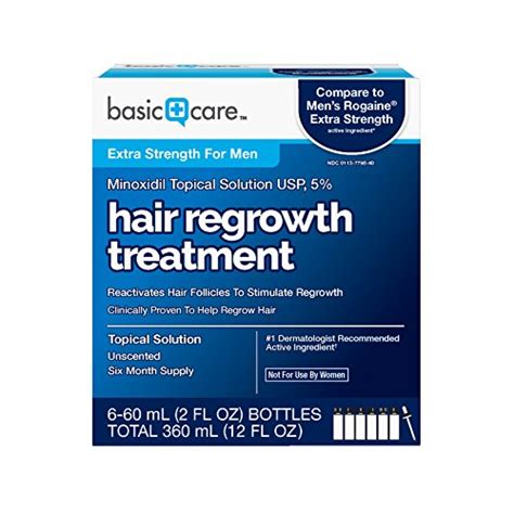 Basic Care Minoxidil Topical Solution USP, 5% Hair India | Ubuy
